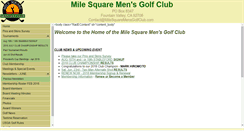 Desktop Screenshot of milesquaremensgolfclub.com