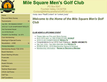Tablet Screenshot of milesquaremensgolfclub.com